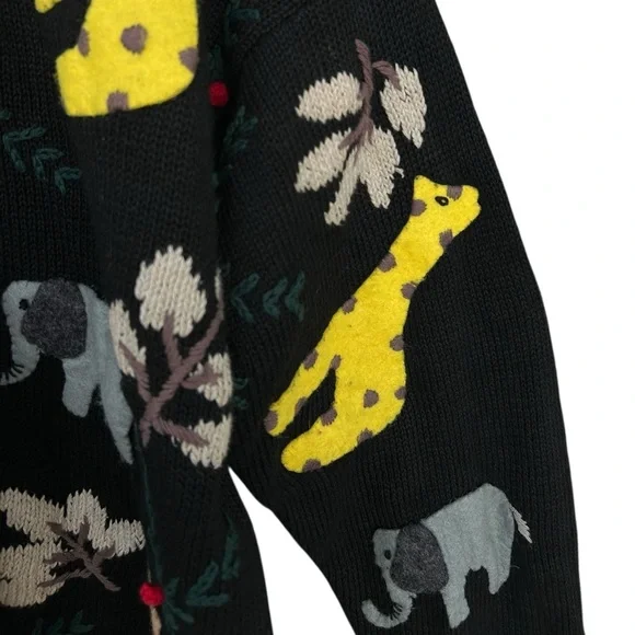 SKYR Icelandic Zoo Animal Embroidered Sweater - Size Medium - Picture 7 of 9